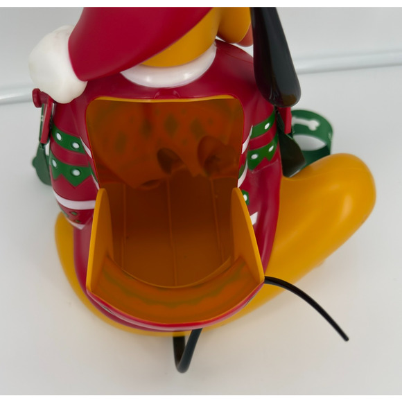 2018 Disney Parks Pluto Popcorn Bucket Red Christmas Sweater – Used - Picture 11 of 12